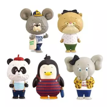 Коллекция фигурок Tiny ZOO Tiny Zoo все 5 типов набор счастливых предметов капсульная игрушка *Нет