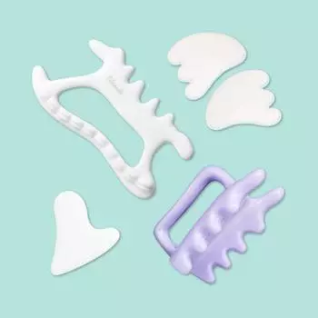 Коллекция Филимили Гуа Ша (V Face/Керамическое тело/Для лица и тела/Dual Mini Gua Sha) Filimili Dual Mini Gua Sha
