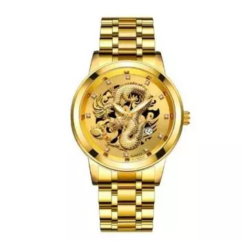 Коллекция Golden Watch Мужские роскошные золотые наручные часы 4