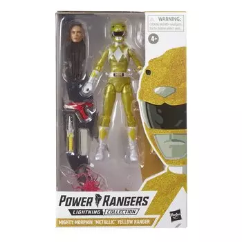 Коллекция Hasbro Power Rangers Lightning Hasbro Pulse Limited Фигурка металлического желтого рейнджера POWER RANGERS 2021 LIGHTNING COLLECTION MIGHTY