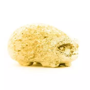 Коллекция художественных фигурок животных «Ежик» из британского золота 22 карата (L размер) золотой