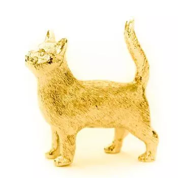 Коллекция художественных фигурок животных из британского золота Cat 22ct (стоячий) золотой