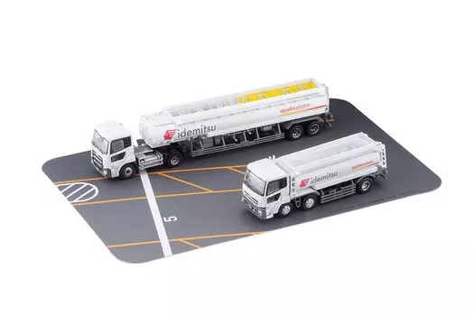 Коллекция Idemitsu Tanker Truck Set C Diorama Supplies Truck/Trailer белый