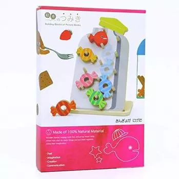 Коллекция иллюстрированных книг Kingyo Gaga Playset Деревянные строительные блоки Игрушка Развивающая игрушка TM-KIN-0301