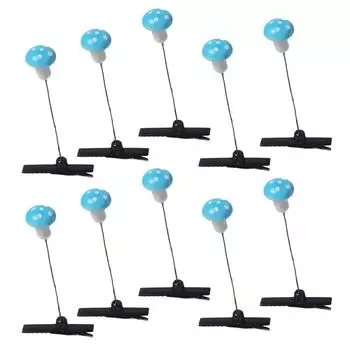 Коллекция из 10 элегантных заколок для волос, имитирующих растения, красочные заколки-автоматы для волос, головной убор для сценического выступления 30