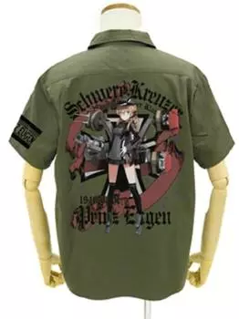Коллекция Kantai -KanColle- Prinz Eugen Полноцветная рабочая рубашка Moss M Размер