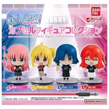 Коллекция капсульных фигурок Bocchi x Все 4 типа наборов Полный комплект Gacha Gacha Capsule Toy рок!