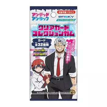 Коллекция карт Unluck Clear Undead Gum Production Limited BOX Покупка 16 штук конфет [Первая игрушка/Жвачка