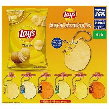 Коллекция картофельных чипсов из 6 видов Gacha Gacha Capsule Toy LAY S [Набор (Полный Полный)]