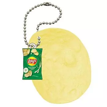 Коллекция картофельных чипсов со вкусом сливочного лука Картофель Gacha Gacha Капсула Игрушка LAY S [4.Sour & Chips] (один предмет)