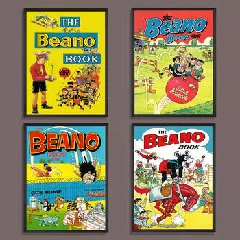 Коллекция книг 1949-1992 годов, абстрактный постер, изображение персонажа из мультфильма, ретро-арт, принт, настенная живопись на холсте, декор для детской комнаты 21cm30cm NoFrame