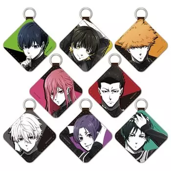 Коллекция кожаных брелоков для ключей в стиле аниме «Blue Rock» (BOX)
