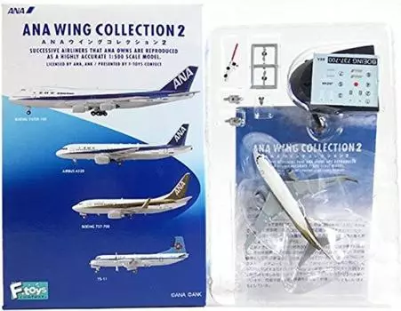 Коллекция крыльев ANA BOEING Boeing JA01AN Gold Jet Aircraft Tow Truck Cargo Container Included Single Item [4A] F-Toys 1/500 Vol.2 737-700 +