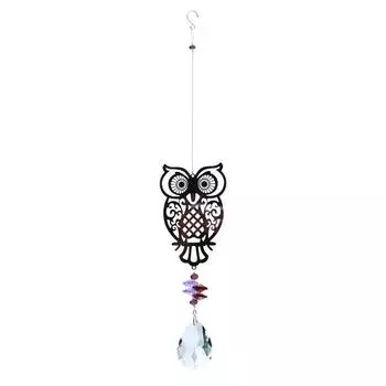 Коллекция металлических хрустальных светильников, подвесные автомобильные аксессуары, подвесное украшение в виде радуги из кристаллов, украшение для сада на открытом воздухе для балкона Hummingbird