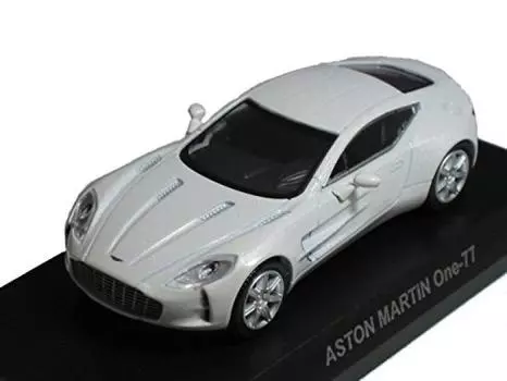 Коллекция мини-автомобилей Kyosho Aston Martin 100-я годовщина Circle K Thanks White Single Item 1/64 One-77