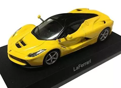 Коллекция мини-автомобилей Kyosho Ferrari 9 Circle K Thanks LaFerrari Single Item (желтый) 1/64