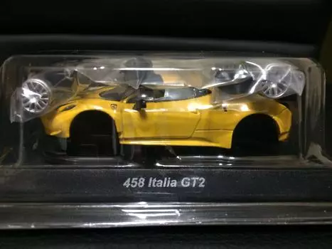 Коллекция мини-автомобилей Kyosho Ferrari 9 Circle K Thanks 458 Italy GT2 Отдельный предмет (желтый) 1/64