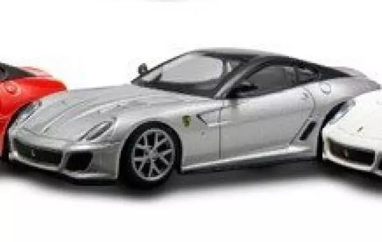 Коллекция мини-автомобилей Kyosho Ferrari 9 NEO Circle K Thanks 599GTO Отдельный предмет 1/64 (Серебряный)