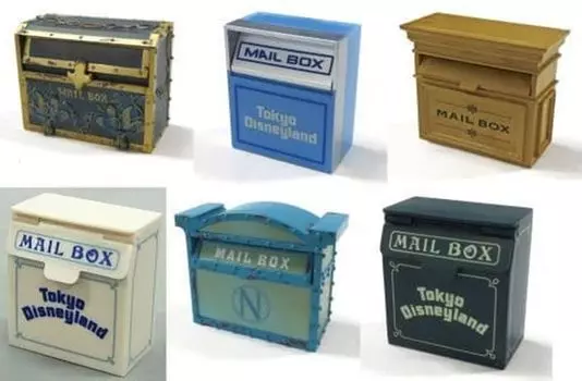 Коллекция миниатюрных фигурок Disney Mail Box, 6 видов, Tokyo Disney Resort Limited TDR, полный набор (1 Секрет)