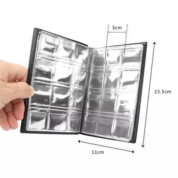 Коллекция монет из ПВХ, книга, альбом для монет, подарки, коллекционеры монет, мультикинетическая коллекция монет темно-красного