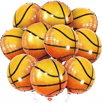 Коллекция Motto, 10 воздушных шаров с баскетбольной тематикой, украшение на день рождения, совместимое с гелием, спортивная корзина для вечеринки, воздушный шар для вечеринки с подбадриванием