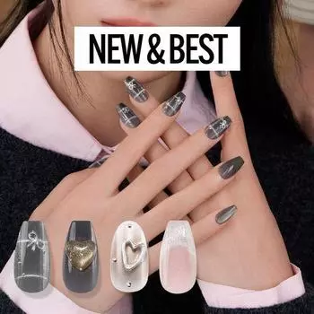 Коллекция накладных ногтей Finger Suit 60 видов M-10.Morganite