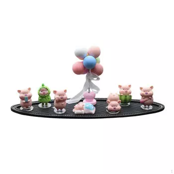 Коллекция очаровательных фигурок свиньи для приборной панели автомобиля и домашнего декора Balloon Set