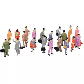 Коллекция пейзажей человек 1:50 35 мм 20 штук миниатюрная садовая модель железная дорога здание модель ремесла образование ручная работа хобби обучение настоящий модный