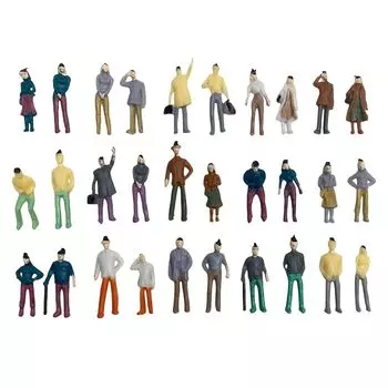 Коллекция пейзажей Лунари 1:75 моделей кукол набор из 30 случайных сцен аксессуары человек диорама принадлежности фигурка модель железная дорога