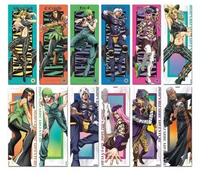 Коллекция персонажей аниме Bizarre Adventure Stone Post, 6 предметов, КОРОБКА JoJo s Ocean