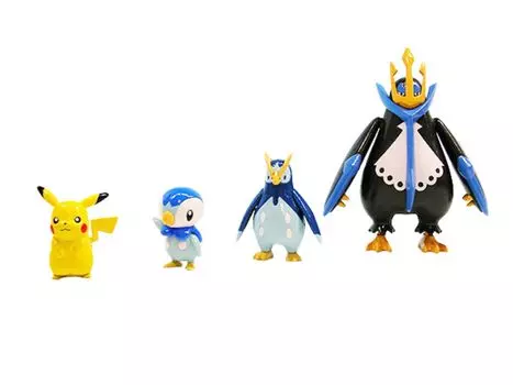 Коллекция пластиковых моделей Pokemon Evolution, набор для создания пластиковых моделей Empelt evolution, упаковка № 6 с цветовой кодировкой (новая версия)