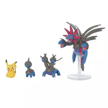 Коллекция пластиковых моделей Pokemon Evolution Series Набор пластиковых моделей Sazandra Evolution Set Упаковка № 22 с цветовой кодировкой (Новая версия)