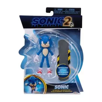 Коллекция подвижных фигурок Sonic the Hedgehog 2 The Movie размером 4 дюйма (Соник)