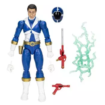 Коллекция Power Rangers Lightning Lightspeed Rescue Blue Ranger 6 Премиальная коллекционная фигурка с аксессуарами для детей от 4 лет синий
