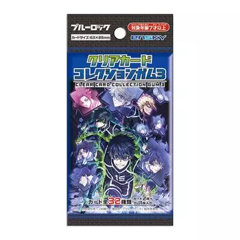 Коллекция прозрачных карточек TV Anime Gum 3 First Limited Edition 16 Pack BOX Blue Rock (Конфеты-игрушки)
