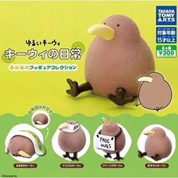Коллекция пушистых фигурок Yurui Kiwi Daily Life Все 4 типа наборов Kiwi s коричневый
