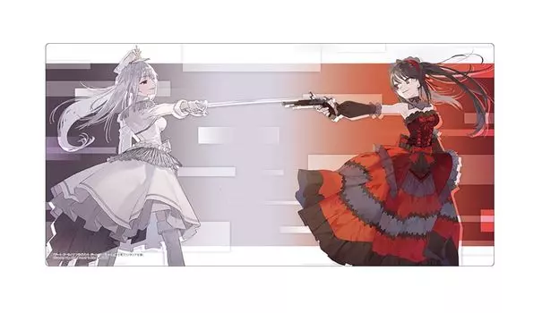 Коллекция резиновых ковриков V2 Date A Live Fragment Date A Bullet Tokisaki White Vol.1655 Kurumi & Queen