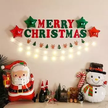 Коллекция рождественских гирлянд из воздушных шаров