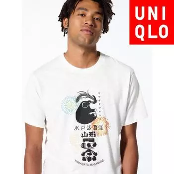 Коллекция сакэ Uniqlo Japan Ut Yamagata Masamune 01 OFF WHITE/S
