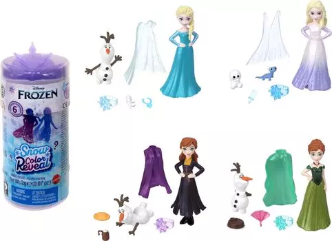 Коллекция Snow Watery Snow Magic 2 мини-аксессуара Disney/Frozen! (Удивительная кукла) [Набор сюрпризов] [Кукла-наряд] [Мини-кукла, набор] [Возраст 6+]