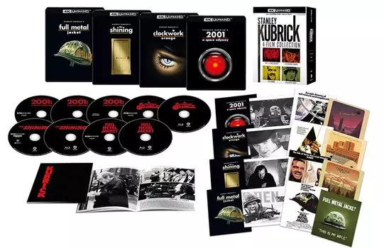 Коллекция Стэнли Кубрика ULTRA HD ULTRA HD (Первое издание) 4-Фильм (4K и Blu-ray набор) (9 дисков) [4K + Blu-ray]