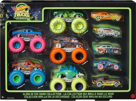 Коллекция светящихся в темноте монстр-траков Hot Wheels - [видеоигра]