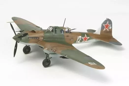 Коллекция Tamiya Warbird Советские ВВС Ильюшин Штурмовик Пластиковая модель 60781 1/72 № 81 Ил-2