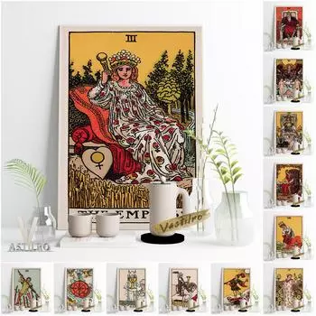Коллекция Таро Выставка Ретро Арт Принт Плакат Таинственный Любовник Настенное Художественное Украшение 21cm30cm NoFrame
