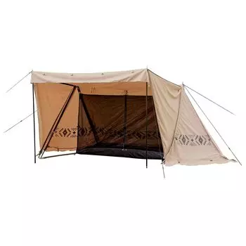 Коллекция TC Полуубежище с юбкой, боковыми стенками, раздвоенными стойками, палатка для щенков, материал TC с внутренней сеткой, военная штора, одиночная палатка [Campers Yamazen]
