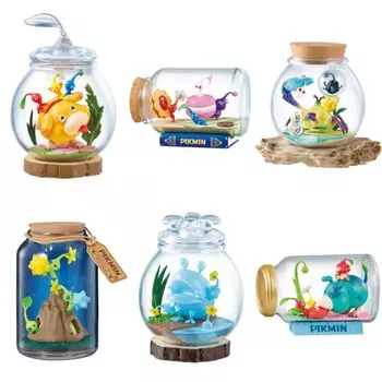Коллекция террариумов Pikmin, 2 коробки, продукт В80 x Ш140 x Г80 мм, акрил, запасные части, прибл.. ПВХ, АБС,