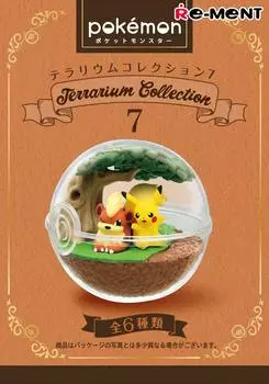 Коллекция террариумов покемонов 7, полная, 6 предметов, конфеты, игрушки/жвачки (Pokemon)