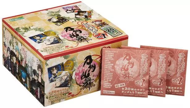 Коллекция торговых значков Kotobukiya Touken Ranbu Character Goods BOX vol.1