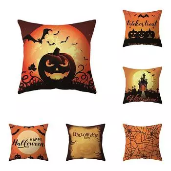 Коллекция тыкв на тему Хэллоуина, наволочка для дивана, праздничный подарок, украшение для вечеринки, домашний декор 40x40cm