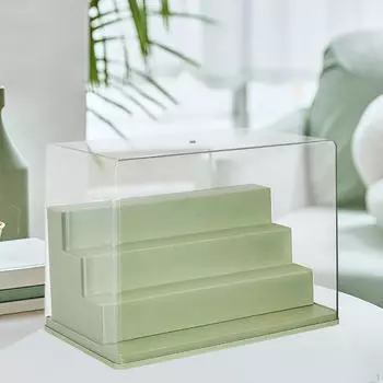 Коллекция Витрина Шкаф для рукоделия Лестница Дизайн Практичный Декор Прочный Прозрачный Lego зелёный